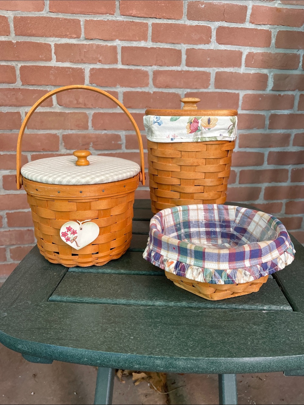 Longaberger Baskets lot of 3